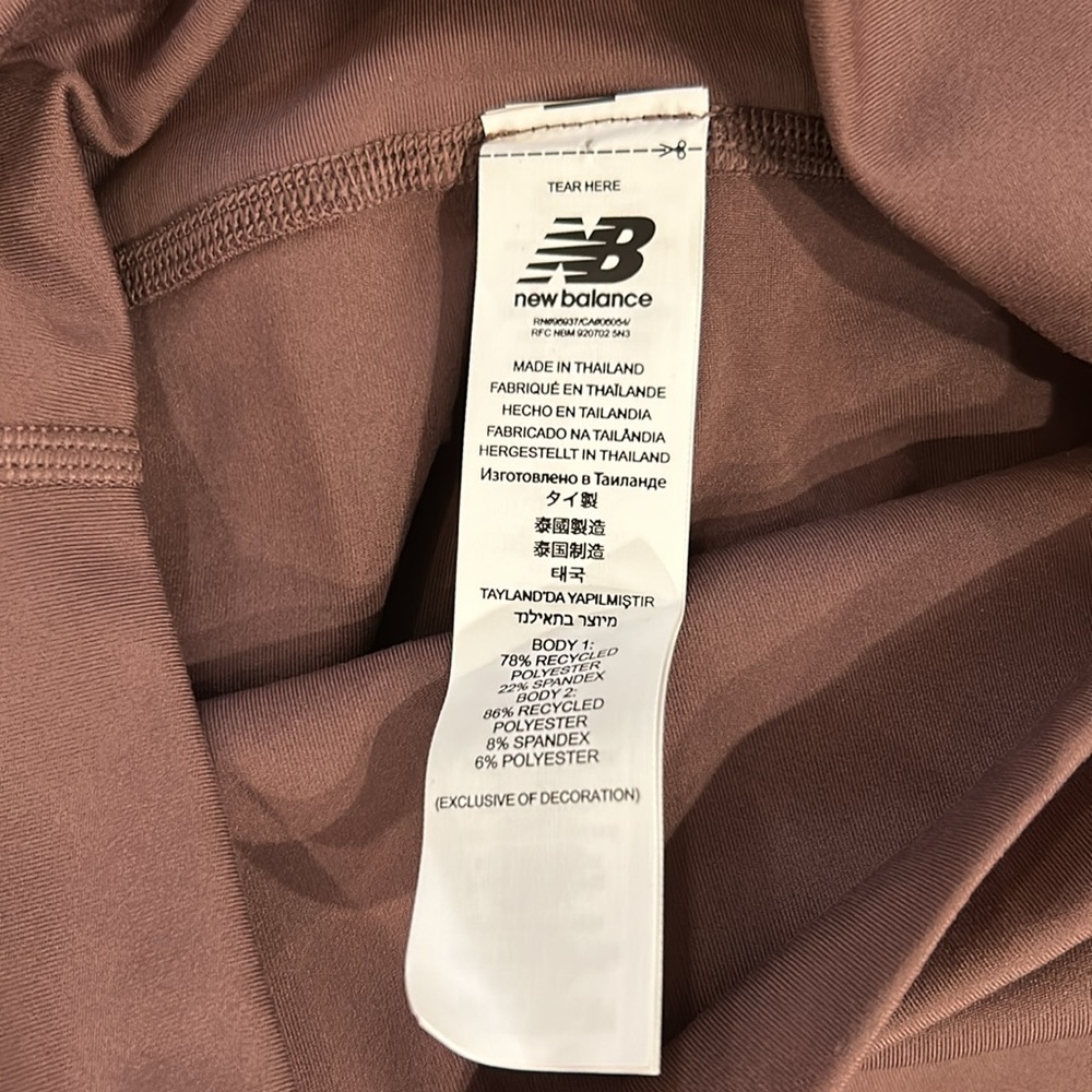 New Balance Harmony High Rise Short 6", Size S, Color Licorice - Picture 5 of 5